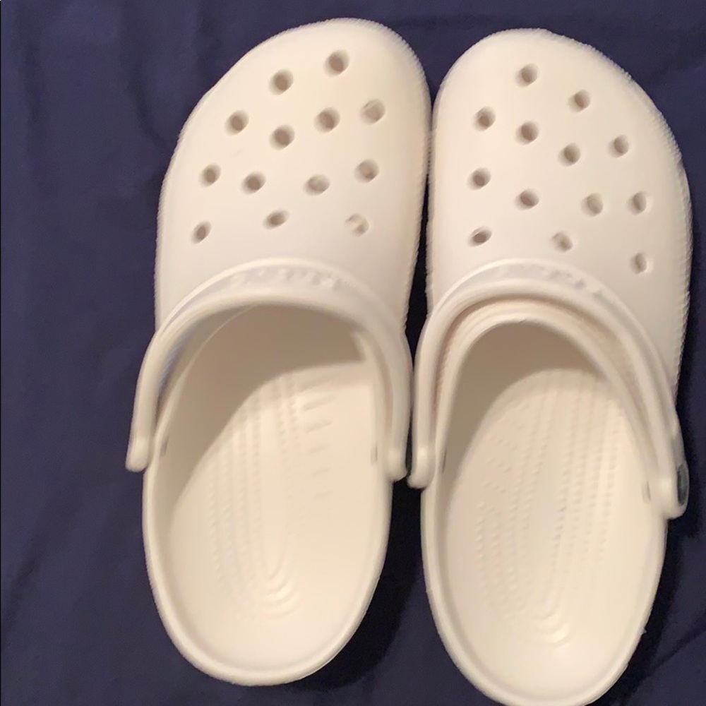 White Crocs size 8 ( M ) , size 10 ( W )